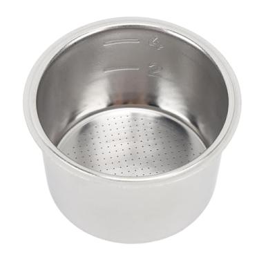 Imagem de Cesta de filtro de café de aço inoxidável resistente e para máquina de café semiautomática, alta precisão de filtragem para amantes de café, material de aço inoxidável 304