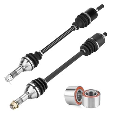 Imagem de Eixo CV dianteiro esquerdo+direito e kit de rolamento de roda apto para Can-Am Defender HD5 HD8 HD9 HD10 (XT DPS) 2016-2022; 4340 eixo de transmissão de aço cromado CV