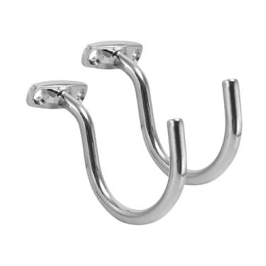 Imagem de menolana Gancho de sugestão de bilhar sinuca com 2 parafusos Acessórios de mesa de piscina Metal Iron slooker piscina piscina haste da ponte de gancho e gancho