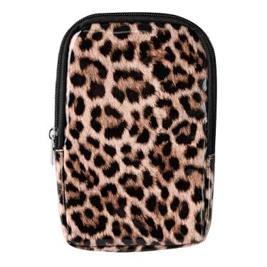 Imagem de Bolsa tiracolo 3 em 1 | Arnês de perna de carnaval para mulheres | Bolsa de cintura holográfica | Rave Leg Pack com fivelas, Estampa de leopardo, One Size, Bolsa de coxa 3 em 1, pochete transversal