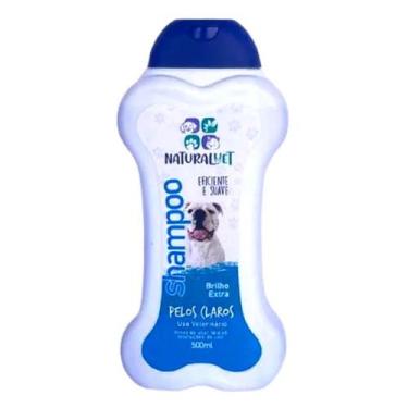 Imagem de Shampoo Pet Naturalvet Pelos Claros Eficiente e Suave 500ml - Borlen