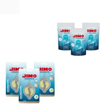Imagem de Kit 3 Jimo Essence + 3 Jimo Pastilhas Limpa Lava Louças 6x17g Elimina Odores Detergente Desengordurante