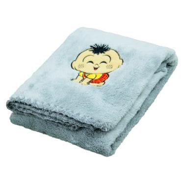 Imagem de Manta Soft Microfibra Bordada Cascão Turma da Mônica Baby