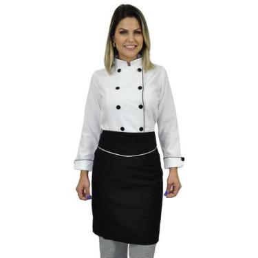 Imagem de Avental de cintura chef - Demorgan Uniformes, Preto, UN
