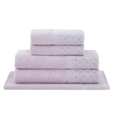 Imagem de Jogo de Toalhas Buddemeyer Lovely Banho Lilás 5 peças