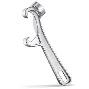 Imagem de Romooa 1 abridor de balde de 15 litros, abridor de balde, baldes de tinta de alumínio prateado, chave abridor de tampa, abridor de latas, ferramenta de remoção de tampa para uso industrial doméstico