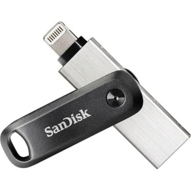 Imagem de Pendrive SanDisk 64GB iXpand Go SDIX60N-064G-GN6NN, para iPhone e iPad, preto
