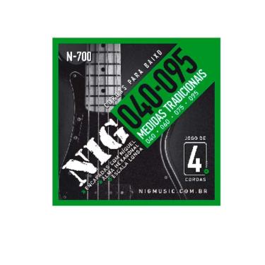 Imagem de Encordoamento Contrabaixo. 040- 0.95 - 4 Cordas Nig - Escala Longa N700