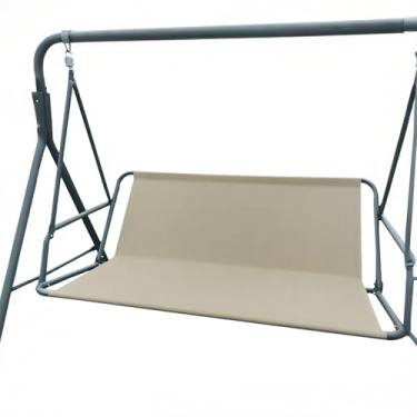 Imagem de Porch Patio Swing Replacement Seat Cover, 2/3 Seat 600D Thicken Oxford Waterproof Fabric for Outdoor Garden Swings (Beige, XL:62.2x20.5x20.5inch)