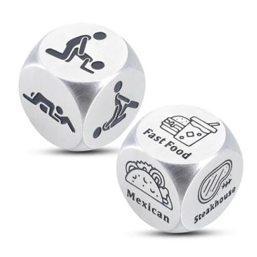 Imagem de XPENMULBOJA Date Night Gifts for Boyfriend Valentines Day Gift for Him Husband from Wife Girlfriend Funny Dice Gag Gift for Couple Gifts Anniversary Steel Valentines Birthday Gifts for Men Women