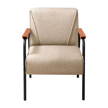 Imagem de Conjunto Com 2 Poltronas E Namoradeira Decorativa Jade Sala De Estar Marrom