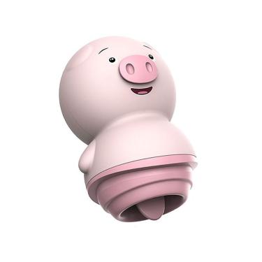 Imagem de Vibrador Porquinho Estimulador Clitóris Língua Bateria Lr44