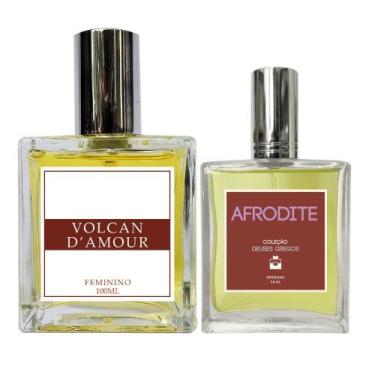 Imagem de Kit Perfume Feminino Volcan D'Amour 100Ml + Afrodite 50Ml - Essência D