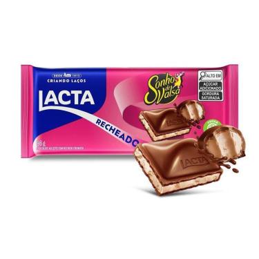 Imagem de Barra de Chocolate ao Leite Lacta com Recheio Sonho de Valsa 98g