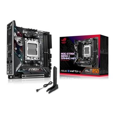 Imagem de ASUS ROG STRIX B850-I GAMING WIFI: Mini-ITX, 24GB DDR6, 2TB SSD, Windows 11, Wi-Fi 6, 14" FHD, 7 Ports, Azul