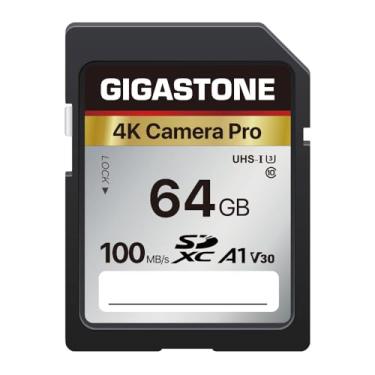 Imagem de Gigastone [Recuperação De Dados Gratuita Por 5 Anos] Cartão Sd 64 Gb, Câmera 4K Pro, Memória Sdxc A1 V30 Uhd Compatível Com Câmeras Digitais Canon, Nikon E Sony Panasonic, 1 Mini Estojo