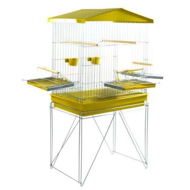 Imagem de Viveiro Para Calopsita Triplex Contrera Bandeja Amarela - Contrera Pet