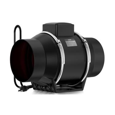 Imagem de FASDUNT Ventilador De Duto Em Linha De 6 Polegadas Com Motor Ec - Alto Desempenho De 45 W, Velocidade De 2600 Rpm, Fluxo De Ar De 430 Cfm Para Ventilação Ideal Em Banheiros, Cozinhas E Tendas De Cu