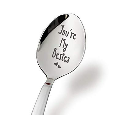 Imagem de Best Friendship Spoon for Friends Women Girls - Funny Tea Spoon You're My Bestea Spoon Engraved for Tea Lovers - Perfect for Birthday/Valentine/Christmas