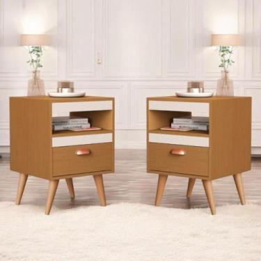 Imagem de Kit Mesa Apoio 2 Unidades Puerto Iguazú Ype Off White - CASA H