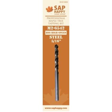 Imagem de SAP HAPPY SUGARIN SUPPLIES Sap Happy - Broca Profissional Para Perfuração De Árvores De Bordo Para Furos De Torneira De 5/16, Perfeita Para Bicos Tree Saver De 5/16, Aço Rápido M2