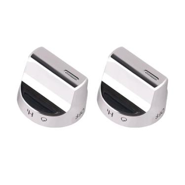 Imagem de Ciuouient 2 peças W11159630 manípulo de fogão a gás compatível com fogão a gás Whirl-pool, para WFG525S0HD0, WFG525S0HS0, WFG525S0HS1, WFG525S0HV0, WFG525S0HV1, WFG525S0HZ0, WFG525S0HZ0, WFG525S0HZ0