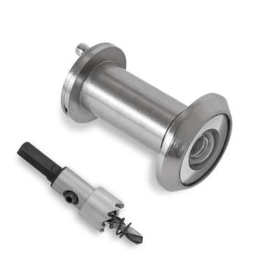 Imagem de RONESS Visualizador de porta, olho mágico para porta, olho mágico de porta com tampa, olho mágico de segurança com tampa giratória, olho mágico amplo de anjo, visor de porta ajustável para 3,5 a 5,5