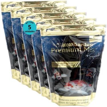 Imagem de Alcon garden premium mix 300g ração para peixes kit com 5