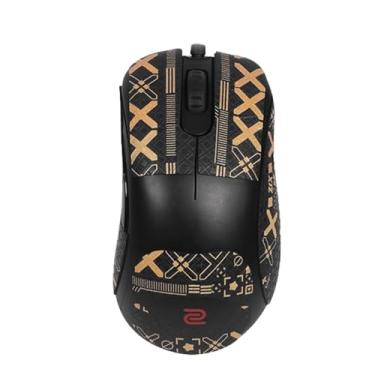 Imagem de NOUKAJU Fita aderente para mouse BenQ Zowie EC1-CW ergonômico para jogos, fita antiderrapante para mouse, kit de atualização de mouse profissional pré-cortado e resistente ao suor (preto e dourado)