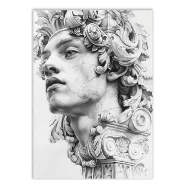 Imagem de Placa Decorativa Estatua Grega Ilustração Mitologia Decoração Poster Quarto Sala