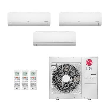 Imagem de Ar-Condicionado Multi Split Inverter LG 30.000 (1x Evap HW 7.000 + 1x Evap HW 9.000 + 1x Evap HW 18.000) Quente/Frio 220V