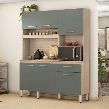 Imagem de Cozinha Compacta Álamo Avena Touch Menta Demóbile