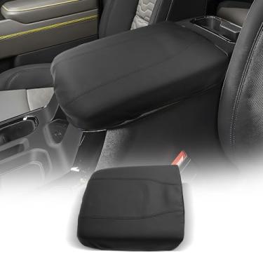 Imagem de CDEFG Capa para console central GMC Sierra EV 2024 2025 2026 Capa para caixa de apoio de braço Sierra EV Acessórios Protetor de descanso de braço para console