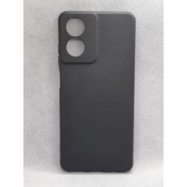Imagem de Capa Aveludada Silicone Para Moto G04 S (preto)