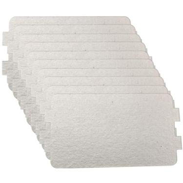 Imagem de JJHXSM 10 pçs forno micro-ondas folha de mica 115 x 65 x 0,3 mm fogão indução secador de cabelo vedação de isolamento térmico adequado para pequenos eletrodomésticos