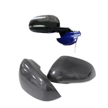 Imagem de Capa de espelho retrovisor complementar compatível com Jaguar XF 2011 2012 2013 2014 2015 2016 2017 Exterior lateral real fibra de carbono capas de concha de carro