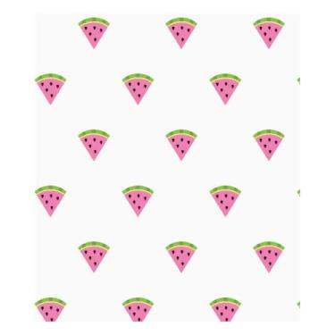 Imagem de Papel de Parede Decorativo, Infantil Melancia Na Fatia, Cromo Sign