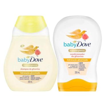 Imagem de Kit Shampoo e Condicionador Baby Dove Hidratação Glicerinada 200ml