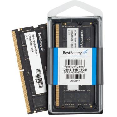 Imagem de Memoria RAM 16GB DDR5 5600Mhz para Notebook - BestBattery