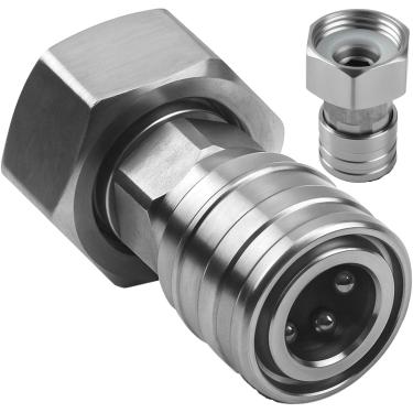 Imagem de Adaptador de mangueira de jardim para lavadora de pressão, 3/10.2 cm GHT para 1/10.2 cm Conexão rápida, converte mangueira de água em conector de arruela elétrica, bocal de lavagem de carro e