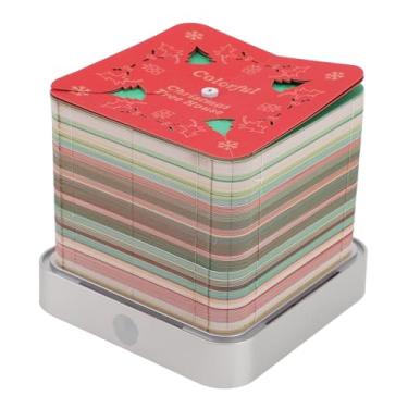 Imagem de Fockety Bloco de Notas 3D, Calendário Artístico 3D 2026, Bloco de Notas, Casa na Árvore de Natal, Etiquetas Adesivas em Papel, Calendário Mesa Criativo para Escritório, Enfeite Mesa