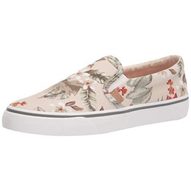 Imagem de Keds Tênis feminino de lona orgânica Jump Kick Slip on, Creme multi, 11