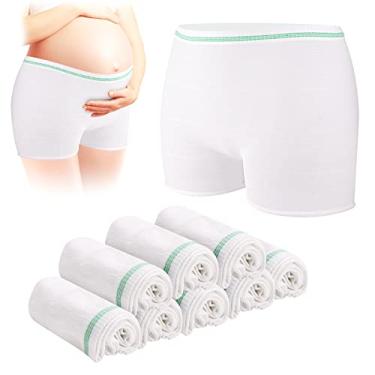 Imagem de CARER Healthcare Incontinence Pregnancy Roupa Íntima Pós-Parto De Malha Para Mulheres - Descartável, Suave A Pele, Cintura Alta, Leve, Respirável, 8 Unidades