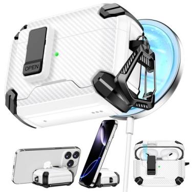 Imagem de Capa para AirPods Pro de 2ª e 1ª geração com suporte e kit de telefone