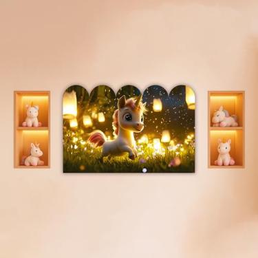 Imagem de Cabeceira de Cama Decorativa Infantil para Quarto de Meninas - Tema Unicórnio (CabCerq-0061)