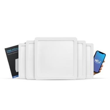 Imagem de Kit Painel led Plafon Smart Inteligente Wi-fi 2.4 GHz 18w ou 24w 2700k a 6500k Alexa google 110/220 Bivolt Neo Avant (18W, 5)