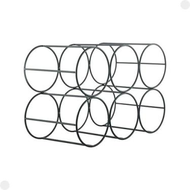 Imagem de Adega Para 6 Garrafas Preto Metal 30070070 - Mor