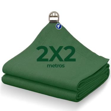 Imagem de Lona Tela 90% Sombra Garagem Jardim Camping 2x2 Pergolado Toldo Sombri