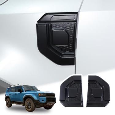 Imagem de Adesivo de acabamento de ventilação de para-lama de carro compatível com Toyota Land Cruiser Prado 250 J250 LC250 /Le-x-us 2024 2025, tampa de ventilação lateral do carro, acabamento do bisel de