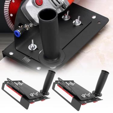 Imagem de Suporte de esmerilhadeira angular para corte de chanfro de 45°, rebarbadora de metal, suporte de chanfradura ajustável, suporte de chanfro para rebarbadora de 100 tipos (2 peças)